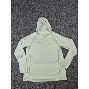 Simms Men's Size Medium Green Fishing Hoodie UPF‎ Long Sleeve Shirt Kismet